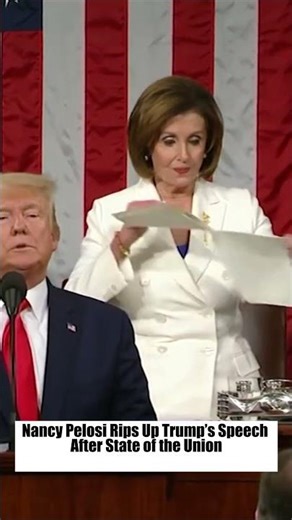 Pelosi's iconic gesture during President Trump's 2020 State of the Union address