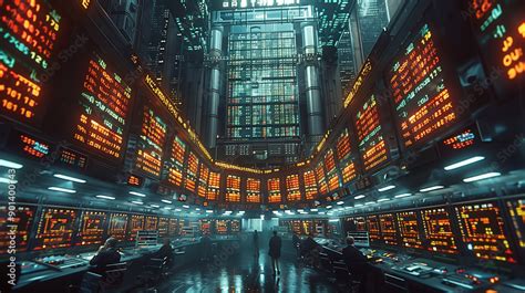 Traders monitoring technology stock movements on the exchange floor.