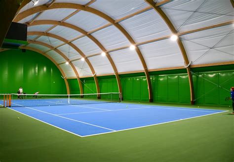 The indoor hard court at the Moselle Open in Metz.