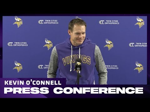 Vikings head coach Kevin O'Connell discussing Hockenson's role with the team.